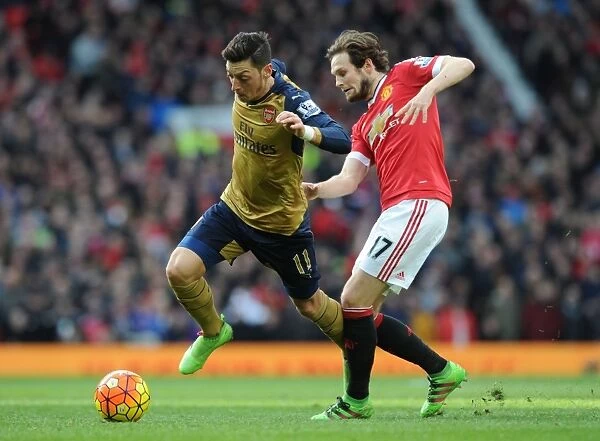 Mesut Ozil Outsmarts Daley Blind: Premier League Clash between Arsenal and Manchester United (2015 / 16)