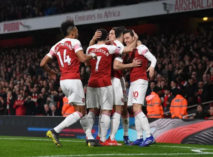 Framed Print : Mesut Ozil Scores: Arsenal FC vs AFC Bournemouth, Premier League 2018-19 Framed Print : Mesut Ozil Scores: Arsenal FC vs AFC Bournemouth, Premier League 2018-19