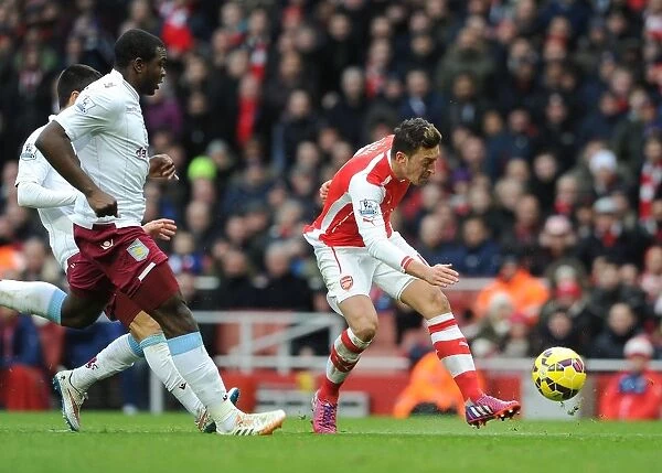 Mesut Ozil Scores Against Aston Villa: Dramatic Moment from Arsenal's 2015 Premier League Victory