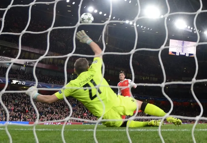 Framed Print : Mesut Ozil Scores Double: Arsenal FC Dominates PFC Ludogorets Razgrad in UEFA Champions League Framed Print : Mesut Ozil Scores Double: Arsenal FC Dominates PFC Ludogorets Razgrad in UEFA Champions League