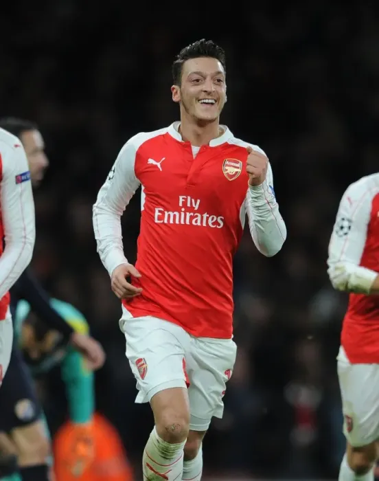 Framed Print : Mesut Ozil Scores First Arsenal Goal: Arsenal FC vs. GNK Dinamo Zagreb, UEFA Champions League, 2015
