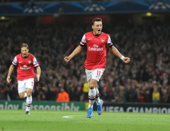 Framed Print : Mesut Ozil Scores First Arsenal Goal: Arsenal vs. SSC Napoli, UEFA Champions League 2013-14 Framed Print : Mesut Ozil Scores First Arsenal Goal: Arsenal vs. SSC Napoli, UEFA Champions League 2013-14