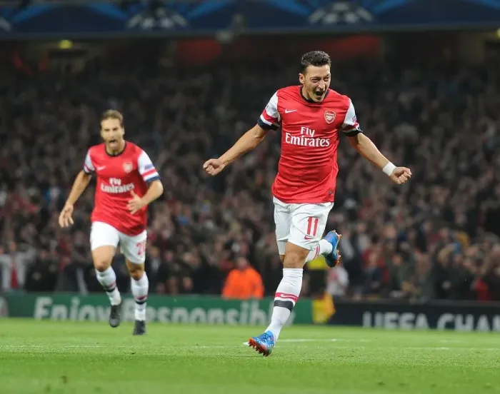 Framed Print : Mesut Ozil Scores First Arsenal Goal: Arsenal vs. SSC Napoli, UEFA Champions League 2013-14 Framed Print : Mesut Ozil Scores First Arsenal Goal: Arsenal vs. SSC Napoli, UEFA Champions League 2013-14
