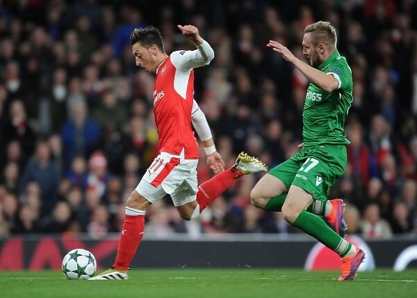 Mesut Ozil Scores His Fourth Goal Against Ludogorets: Arsenal's Victory in 2016-17 Champions League