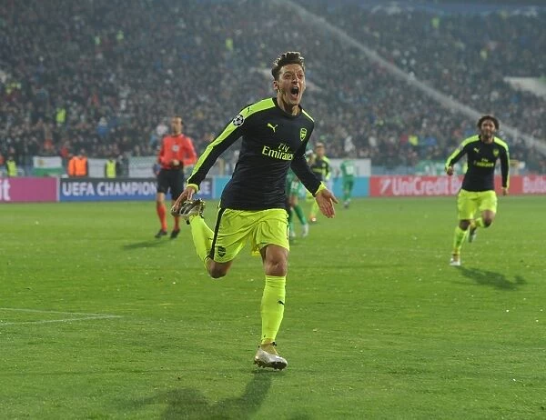 Mesut Ozil Scores Hat-trick: Arsenal's Victory over Ludogorets Razgrad in the 2016-17 UEFA Champions League
