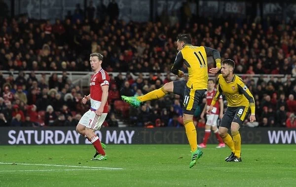 Mesut Ozil Scores the Second: Middlesbrough vs. Arsenal, Premier League 2016-17