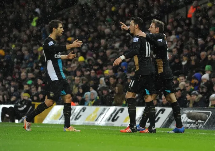 Framed Print : Mesut Ozil Scores Stunner: Norwich City vs. Arsenal, Premier League 2015-16