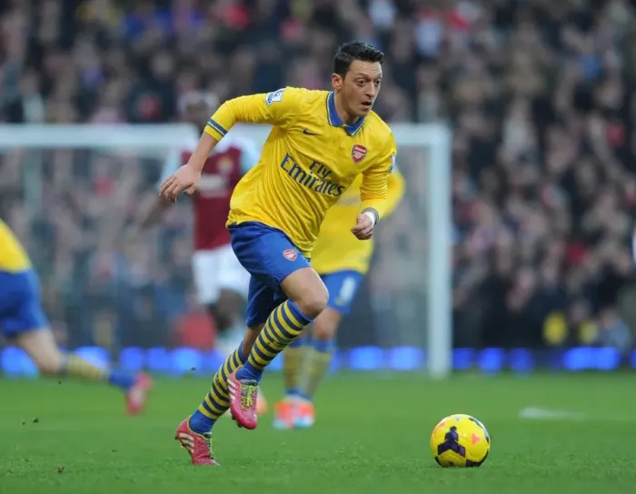 Framed Print : Mesut Ozil Shines in Arsenal's 3-1 Barclays Premier League Victory over West Ham United at Upton Park (December 2013) Framed Print : Mesut Ozil Shines in Arsenal's 3-1 Barclays Premier League Victory over West Ham United at Upton Park (December 2013)