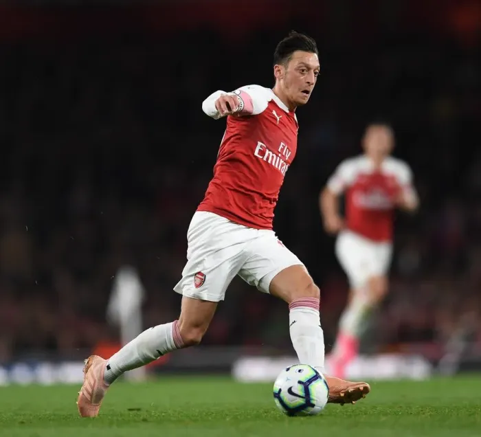 Framed Print : Mesut Ozil Shines: Arsenal's 3-1 Victory Over Leicester City in the Premier League at Emirates Stadium