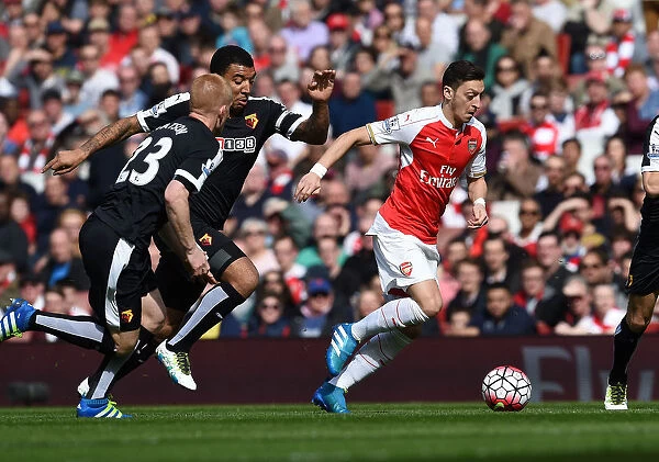 Mesut Ozil Slices Through Defenders: Arsenal's Triumph over Watford (April 2016)