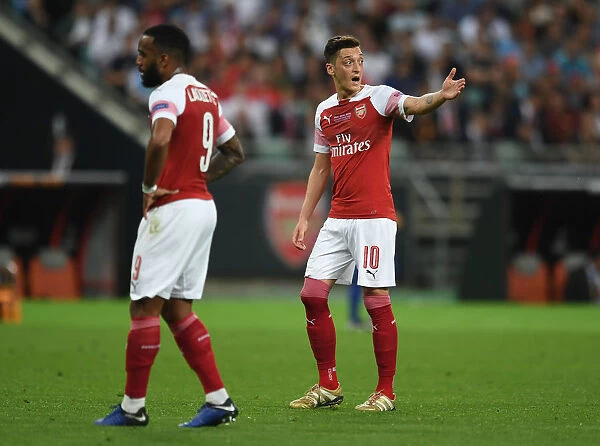 Mesut Ozil in the Thrilling Europa League Final Clash: Arsenal vs. Chelsea, Baku 2019