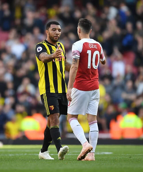 Mesut Ozil and Troy Deeney: A Sportsman's Handshake - Arsenal vs Watford, Premier League 2018-19