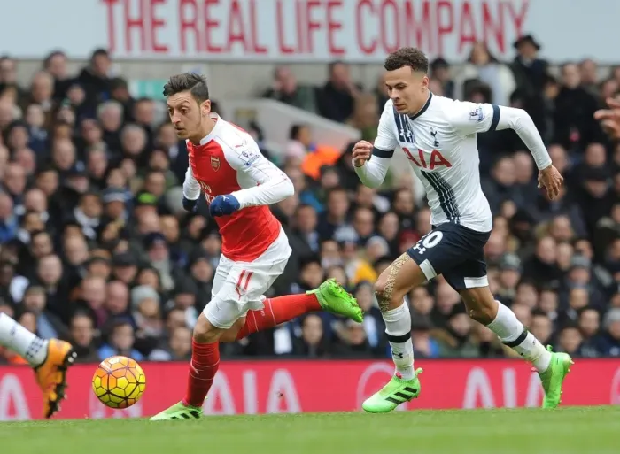 Framed Print : Mesut Ozil vs Dele Alli: A Premier League Showdown - Arsenal vs Tottenham, London 2016 Framed Print : Mesut Ozil vs Dele Alli: A Premier League Showdown - Arsenal vs Tottenham, London 2016