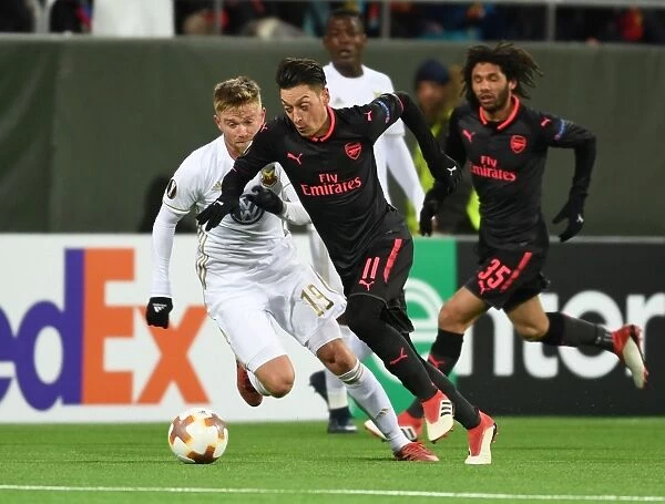 Mesut Ozil vs. Dennis Widgren: Clash in the Europa League between Ostersunds and Arsenal
