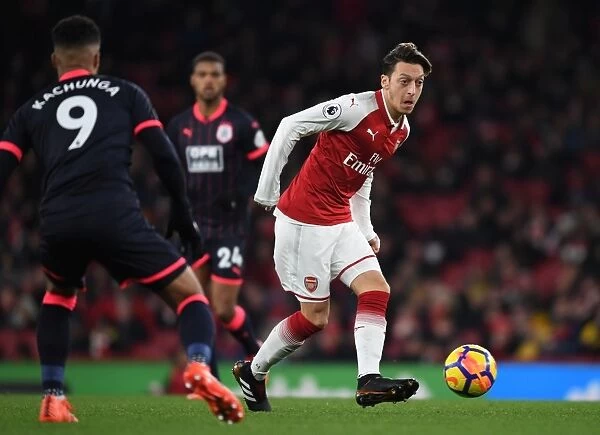 Mesut Ozil vs Elias Kachunga: Battle at the Emirates - Arsenal v Huddersfield Town, Premier League 2017-18