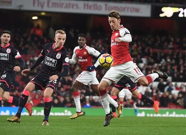 Mesut Ozil vs. Florent Hadergjonas: A Battle at the Emirates - Arsenal v Huddersfield Town, Premier League