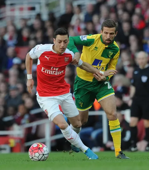 Framed Print : Mesut Ozil vs. Gary O'Neil: A Battle at the Emirates, Arsenal vs. Norwich City, Premier League, 2016 Framed Print : Mesut Ozil vs. Gary O'Neil: A Battle at the Emirates, Arsenal vs. Norwich City, Premier League, 2016