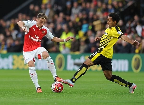 Mesut Ozil vs Ikechi Anya: A Premier League Battle at Vicarage Road, 2015