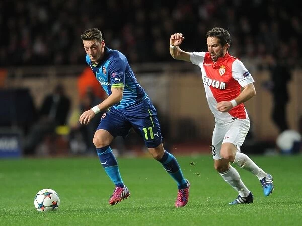Mesut Ozil vs Joao Moutinho: A Battle of Midfield Maestros in Monaco v Arsenal, UEFA Champions League