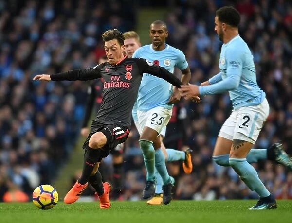 Mesut Ozil vs. Kyle Walker: Clash of the Stars in Manchester City vs. Arsenal (2017-18)