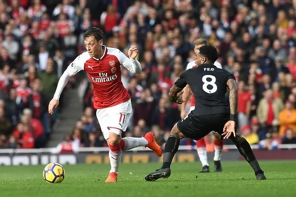 Mesut Ozil vs. Leroy Fer: A Midfield Showdown - Arsenal vs. Swansea City, Premier League 2017-18