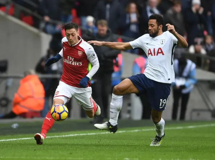 Framed Print : Mesut Ozil vs. Mousa Dembele: Battle at Wembley - Tottenhotspur vs. Arsenal, Premier League 2017-18 Framed Print : Mesut Ozil vs. Mousa Dembele: Battle at Wembley - Tottenhotspur vs. Arsenal, Premier League 2017-18