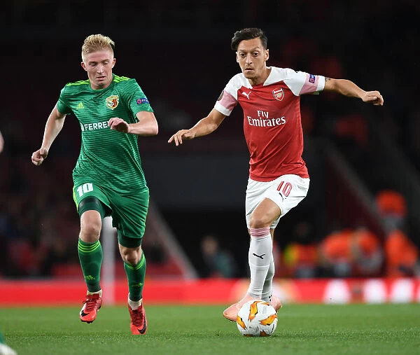 Mesut Ozil vs Vladyslav Kulach: A Clash of Talents in Arsenal's Europa League Encounter
