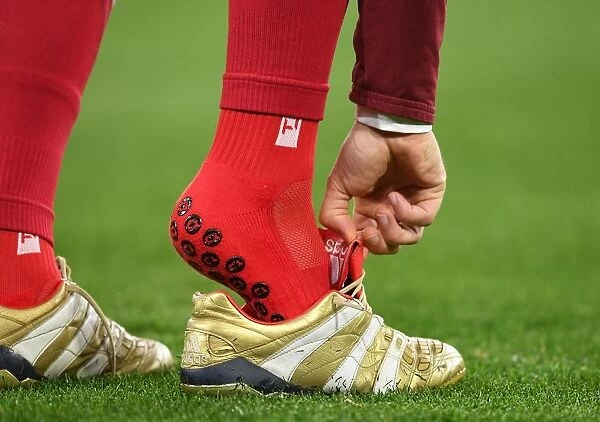 Mesut Ozil's Boots: Napoli v Arsenal UEFA Europa League Quarterfinal, Naples 2019