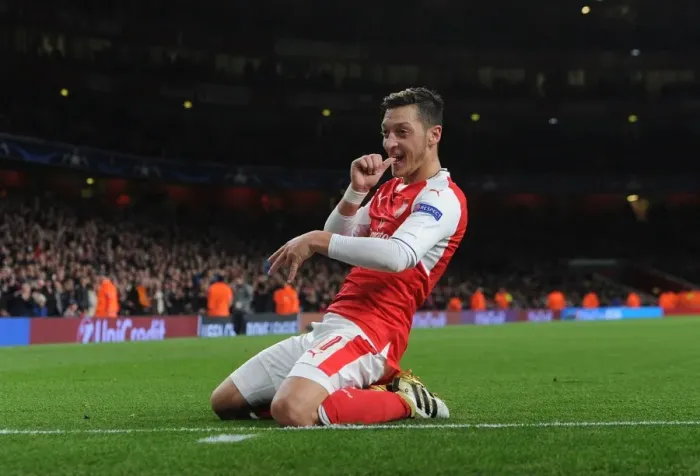 Framed Print : Mesut Ozil's Brace: Arsenal Crushes Ludogorets 5-0 in Champions League 2016-17