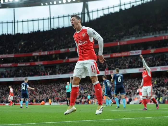 Framed Print : Mesut Ozil's Disallowed Goal: Arsenal vs. Middlesbrough, 2016-17 Premier League Framed Print : Mesut Ozil's Disallowed Goal: Arsenal vs. Middlesbrough, 2016-17 Premier League