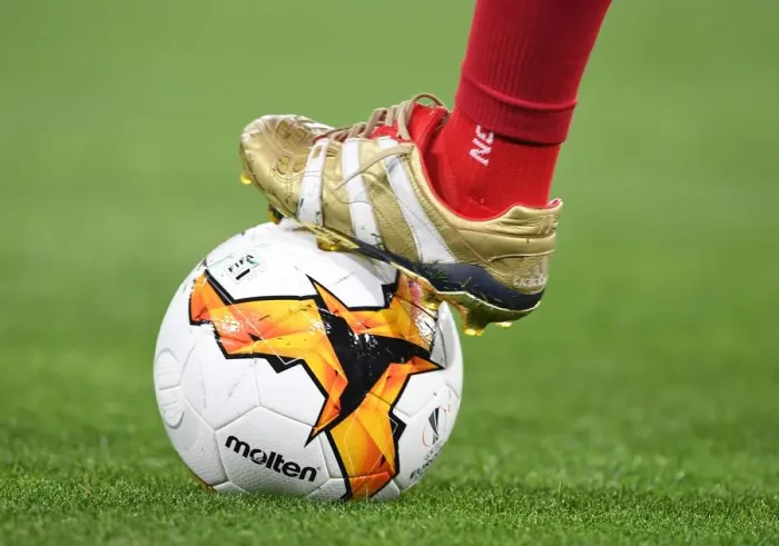 Framed Print : Mesut Ozil's Match-Worn Boots from Napoli vs. Arsenal UEFA Europa League Quarterfinal, 2019