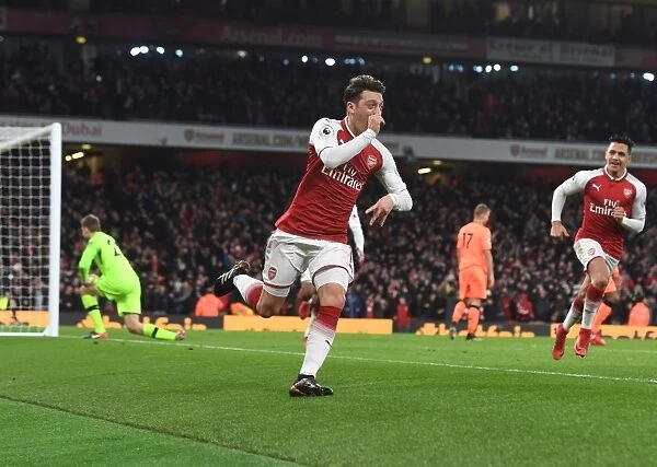 Mesut Ozil's Triumph: Arsenal's Thrilling 3-0 Lead Over Liverpool (2017-18)