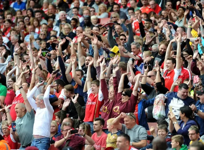 Framed Print : Mexican Wave. Arsenal Legends 4: 2 Milan Glorie. Arsenal Foundation Charity Match Framed Print : Mexican Wave. Arsenal Legends 4: 2 Milan Glorie. Arsenal Foundation Charity Match
