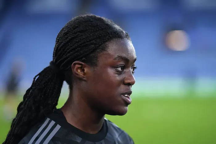 Framed Print : Michelle Agyemang's Disappointed Reaction: Arsenal's FA Women's Super League Defeat to Leicester City Framed Print : Michelle Agyemang's Disappointed Reaction: Arsenal's FA Women's Super League Defeat to Leicester City
