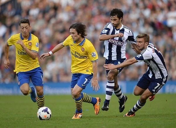 Midfield Showdown: Ozil and Rosicky vs Yacob and Morrison - Arsenal vs West Bromwich Albion (2013-14)