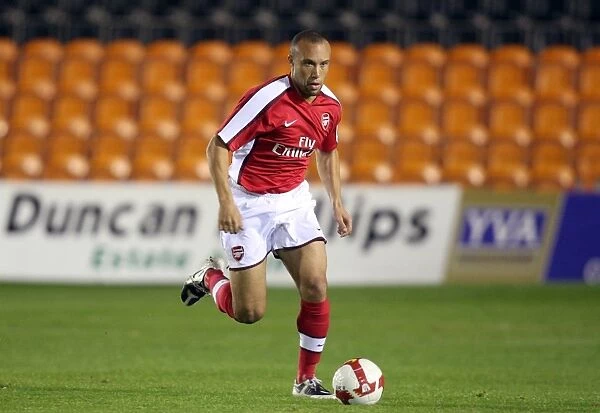 Mikael Silvestre in Action: Arsenal's Dominant Performance Against Stoke City Reserves (6-10-08)