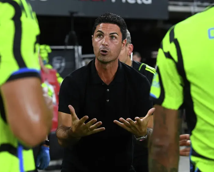Framed Print : Mikel Arteta at the 2023 MLS All-Star Game: Arsenal FC Manager Faces Off Against Top MLS Talent
