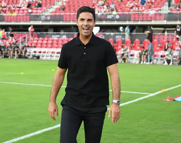 Framed Print : Mikel Arteta at the 2023 MLS All-Star Game: Arsenal FC vs MLS All-Stars