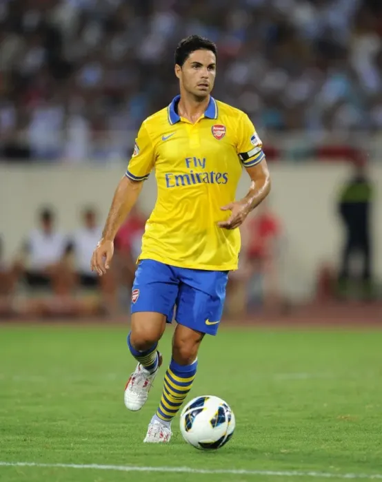 Framed Print : Mikel Arteta in Action: Vietnam vs. Arsenal (2013)