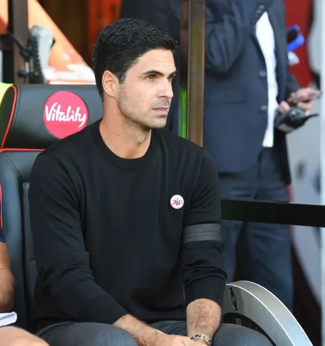 Framed Print : Mikel Arteta Before AFC Bournemouth vs Arsenal FC, Premier League 2022-23
