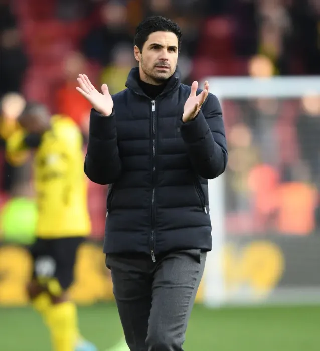 Framed Print : Mikel Arteta Applauds Arsenal Fans After Watford Victory - Premier League 2021-22 Framed Print : Mikel Arteta Applauds Arsenal Fans After Watford Victory - Premier League 2021-22