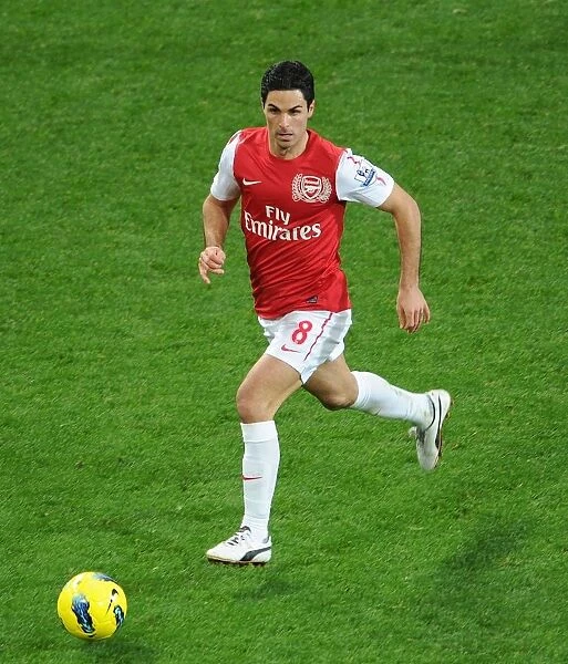 Mikel Arteta (Arsenal). Arsenal 1: 1 Wolverhampton Wanderers. Barclays Premier League