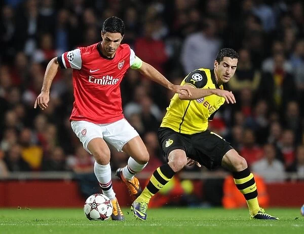 Mikel Arteta (Arsenal) Henrikh Mkhitaryan (Dortmund). Arsenal 1:2 Borussia Dortmund