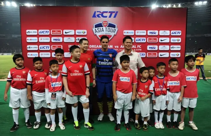 Framed Print : Mikel Arteta (Arsenal) post match presentation. Indonesia Dream Team 0: 7 Arsenal Framed Print : Mikel Arteta (Arsenal) post match presentation. Indonesia Dream Team 0: 7 Arsenal
