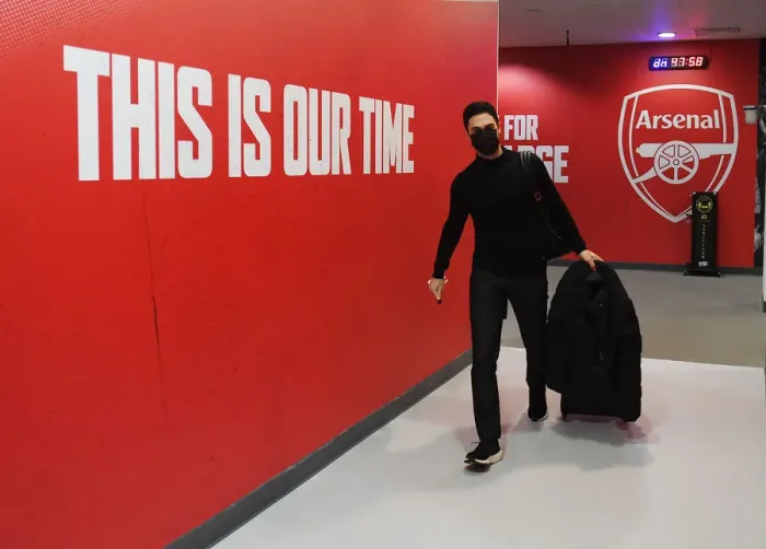 Framed Print : Mikel Arteta Before Arsenal vs Burnley: Premier League Clash at Emirates Stadium