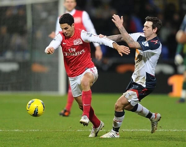 Mikel Arteta Breaks Past Mark Davies: Bolton Wanderers vs. Arsenal, Premier League 2011-12