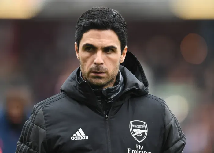 Framed Print : Mikel Arteta Before Burnley vs Arsenal Premier League Clash (February 2020)