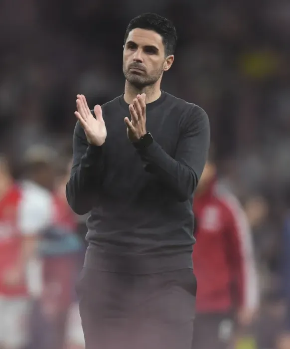 Framed Print : Mikel Arteta Celebrates with Arsenal Fans: Triumph over Tottenham in 2021-22 Season Framed Print : Mikel Arteta Celebrates with Arsenal Fans: Triumph over Tottenham in 2021-22 Season