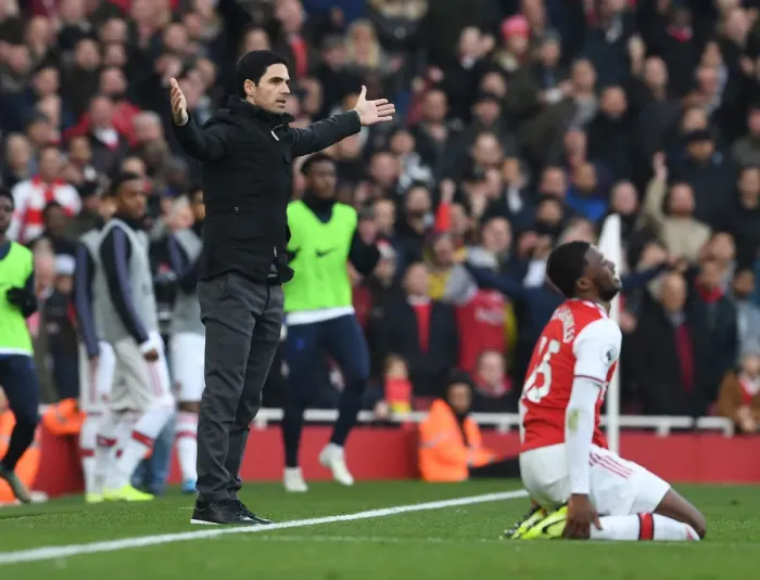 Framed Print : Mikel Arteta Faces Off Against Chelsea: Arsenal vs. Chelsea Clash in the Premier League Framed Print : Mikel Arteta Faces Off Against Chelsea: Arsenal vs. Chelsea Clash in the Premier League