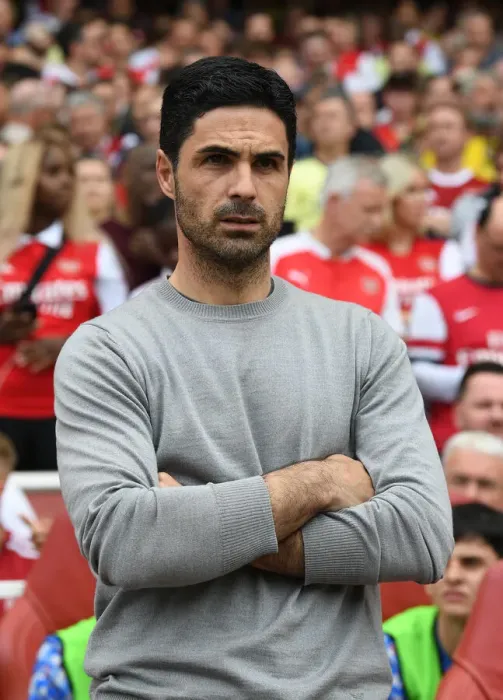 Framed Print : Mikel Arteta Gears Up: Arsenal vs. Everton Showdown (2021-22) Framed Print : Mikel Arteta Gears Up: Arsenal vs. Everton Showdown (2021-22)